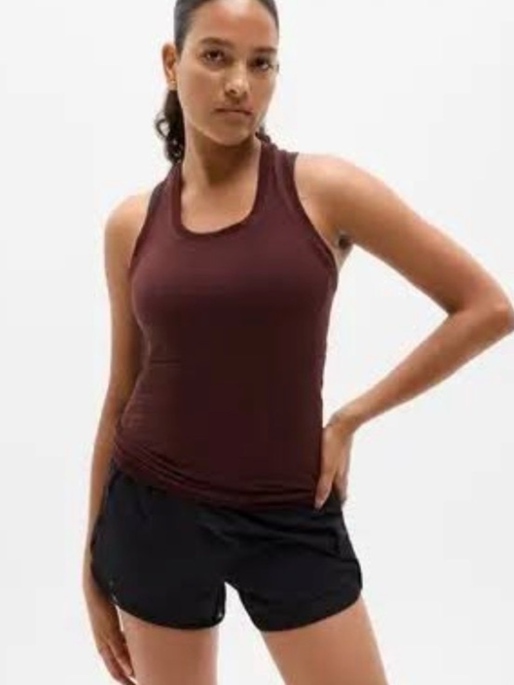 NWT ATHLETA Momentum Seamless Tank - XL Garnet